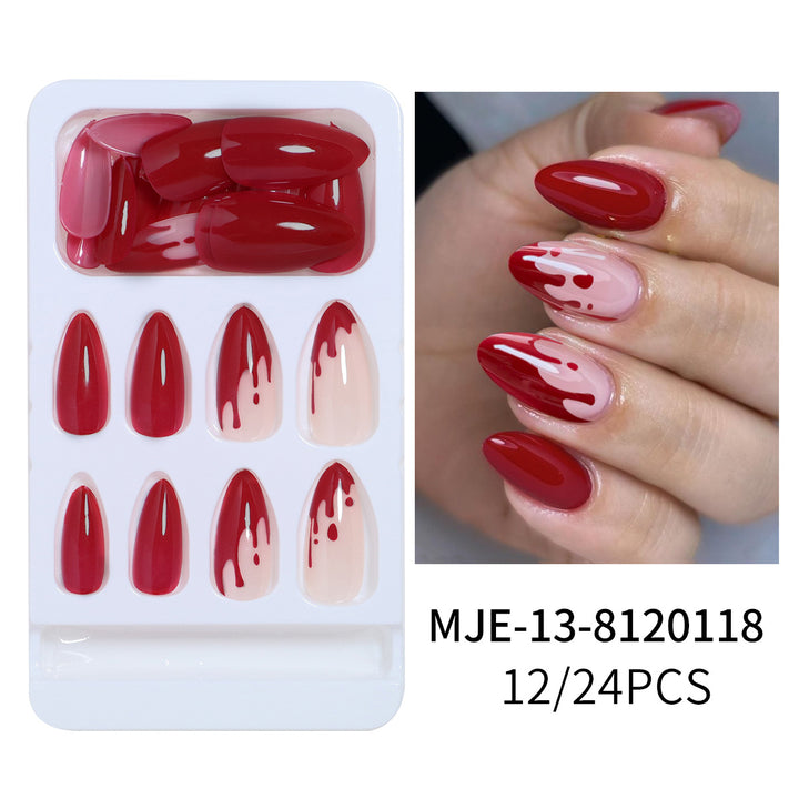 Artistic Abstract Press-On Nail Set Stornfield