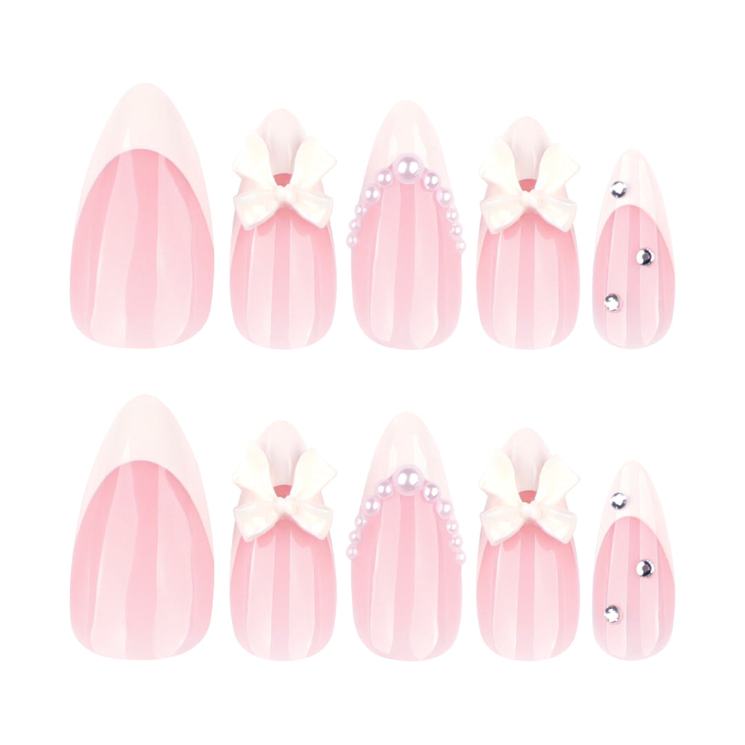 Artful stiletto nails with elegant flower embellishment Stornfield