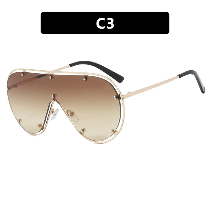 Women's fashionable oversized sunglasses in stylish retro design Stornfield