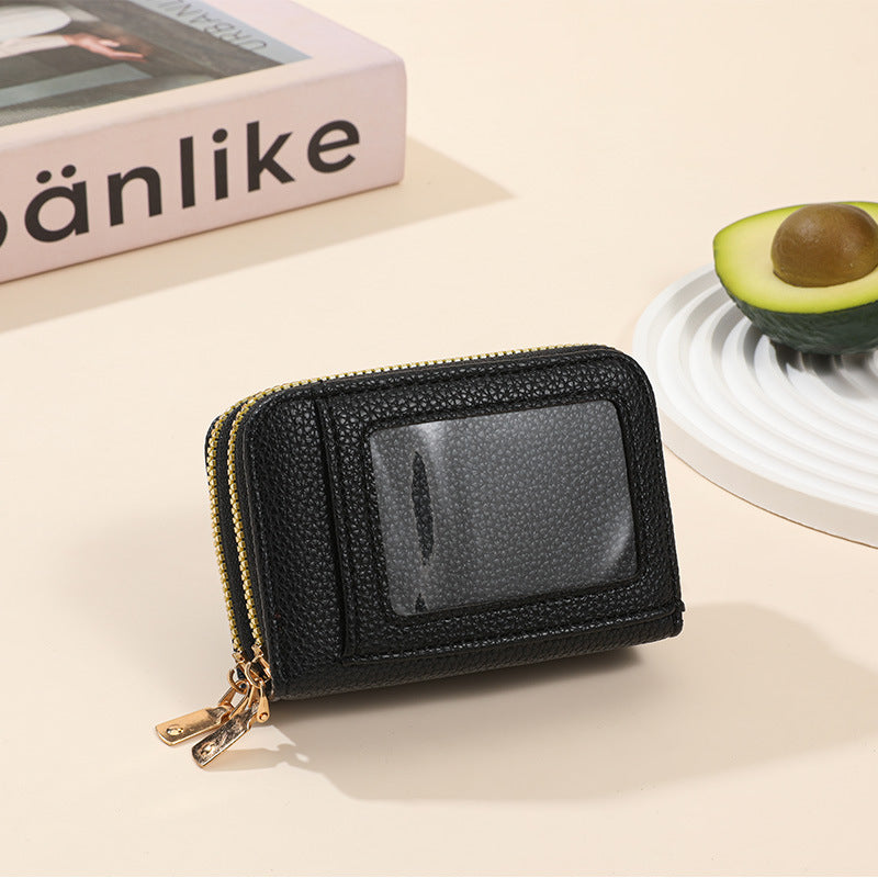 Leather Slim Zippered Coin Wallet Stornfield