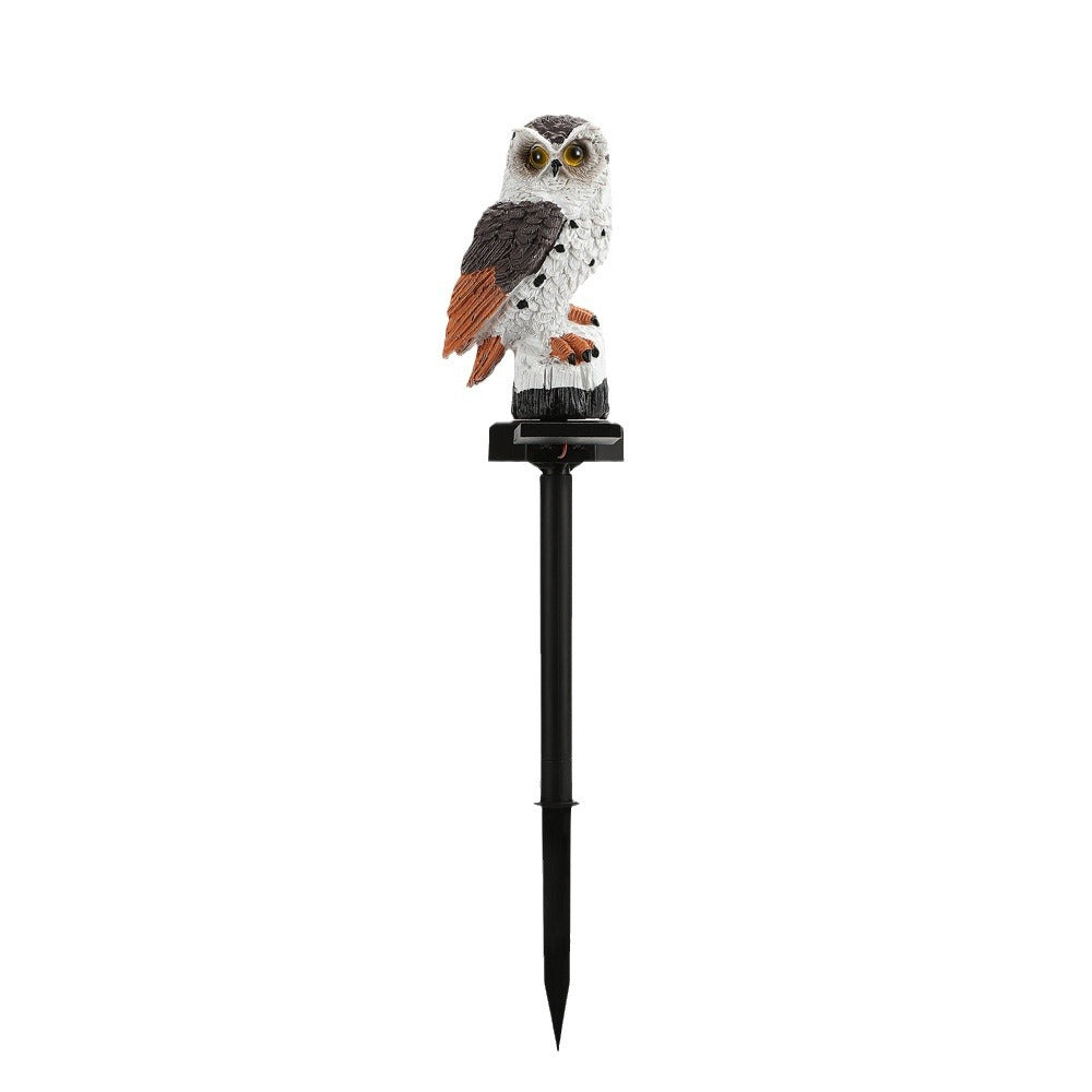 Solar-Powered Owl Garden Stake Light With Realistic Resin Perched Sculpture And Automatic Dusk-To-Dawn LED Stornfield