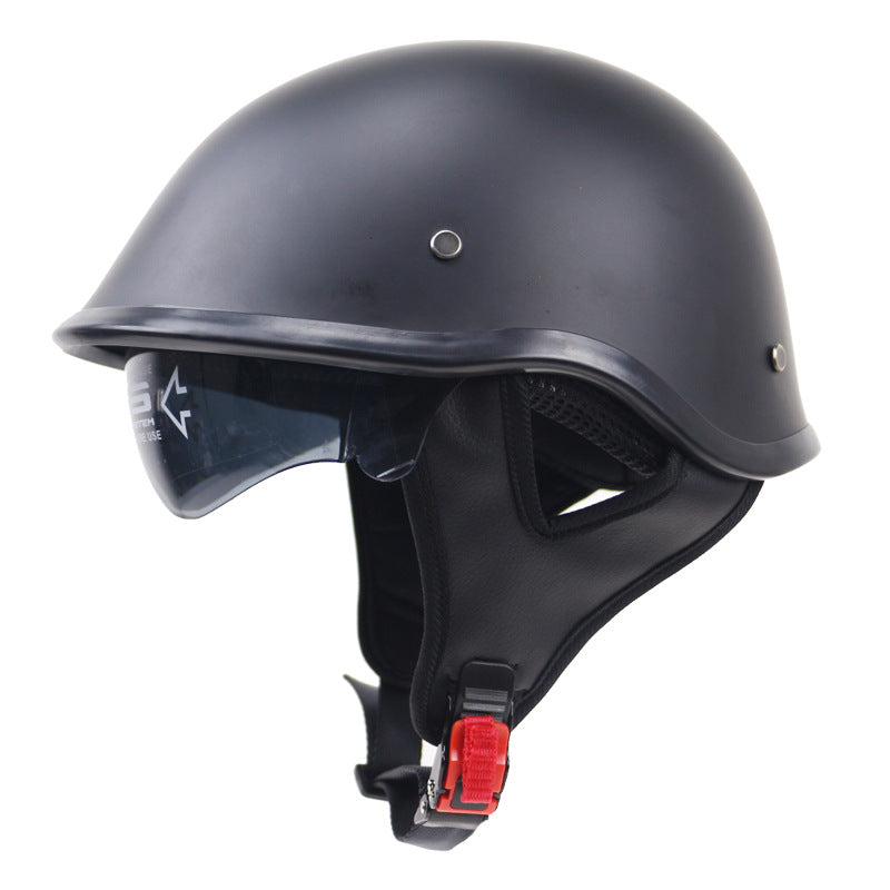 Classic Lightweight Motorcycle Helmet with Adjustable Visor Stornfield
