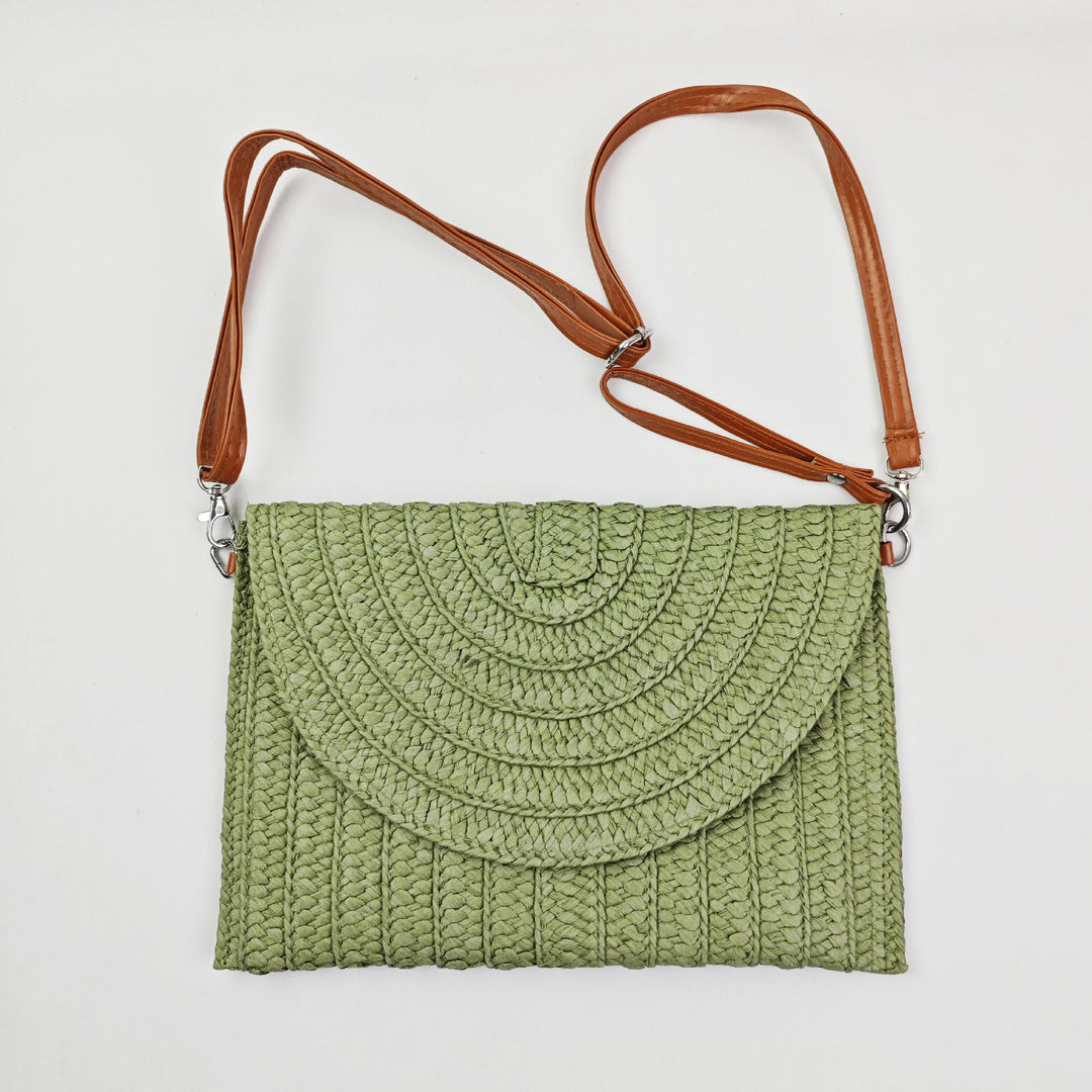 Woven Natural Material Crossbody Bag Stornfield