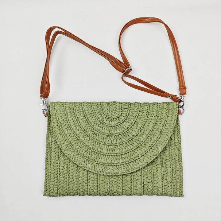 Woven Natural Material Crossbody Bag Stornfield