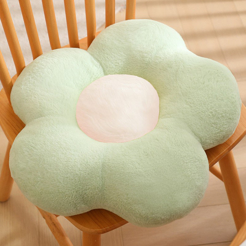Plush seat cushion in flower shape Stornfield