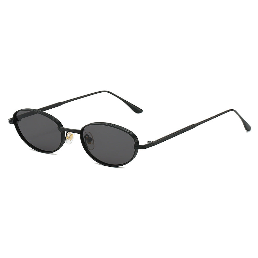 Fashion-Forward Oval Frame Sunglasses Stornfield