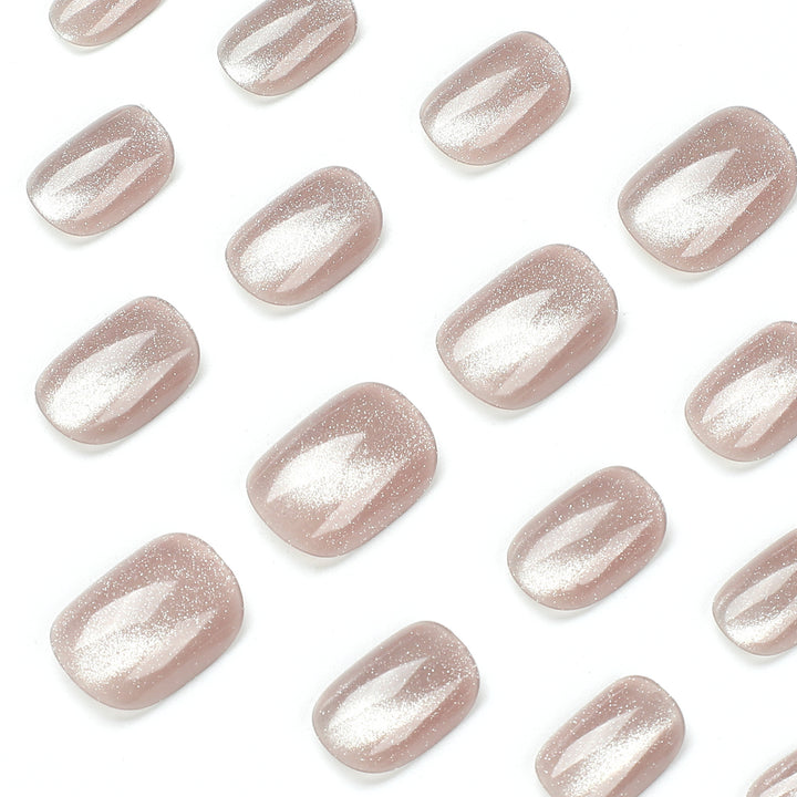 Artful Nail Extensions with Glitter Effect Stornfield