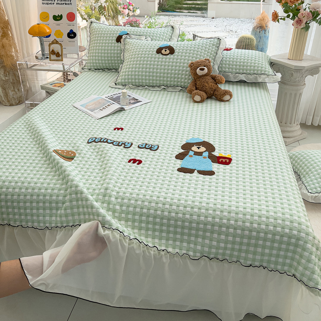 Women's cuddly blanket with playful panda motif and high-quality cotton surface Stornfield