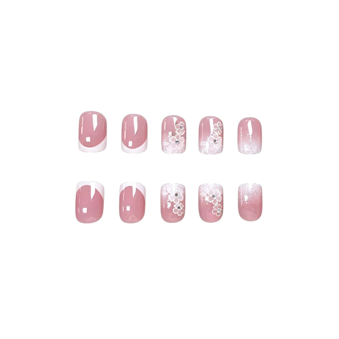 Elegant Floral Acrylic Nail Art Enhancements Stornfield 1789915593