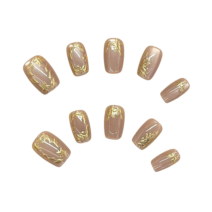 Elegant Press-On Nail Set Stornfield