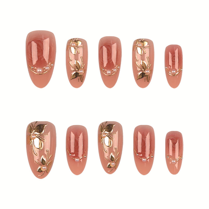Decorative Press-On Nail Tips Set  1790956226