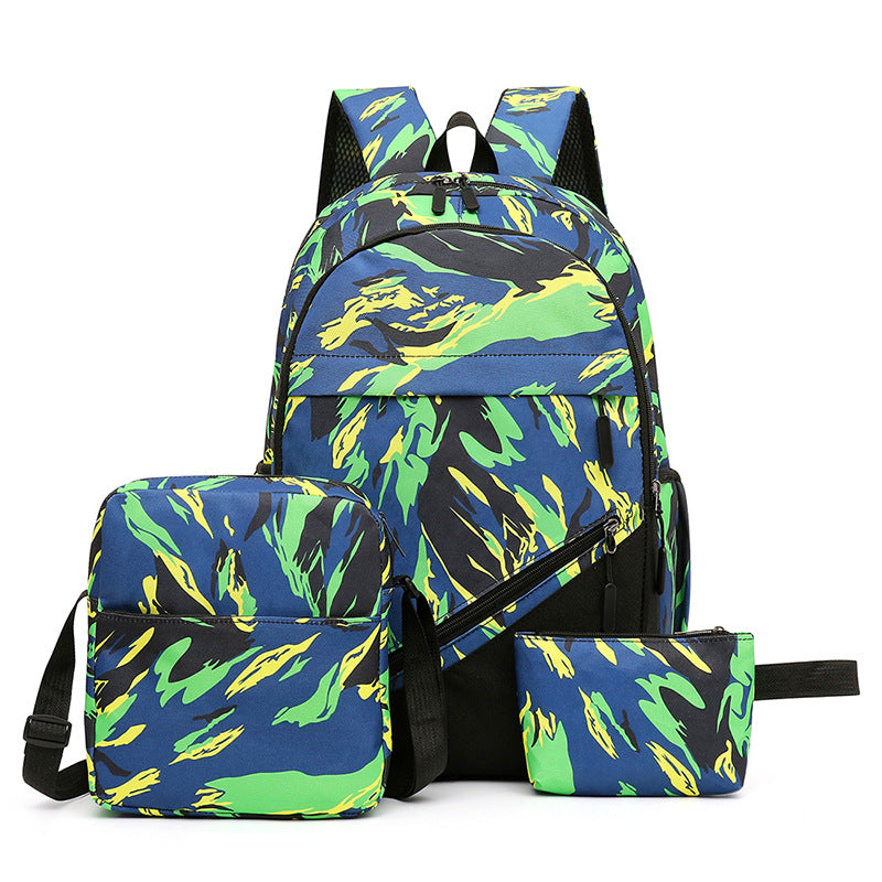 Fashionable backpack set with multiple compartments Stornfield