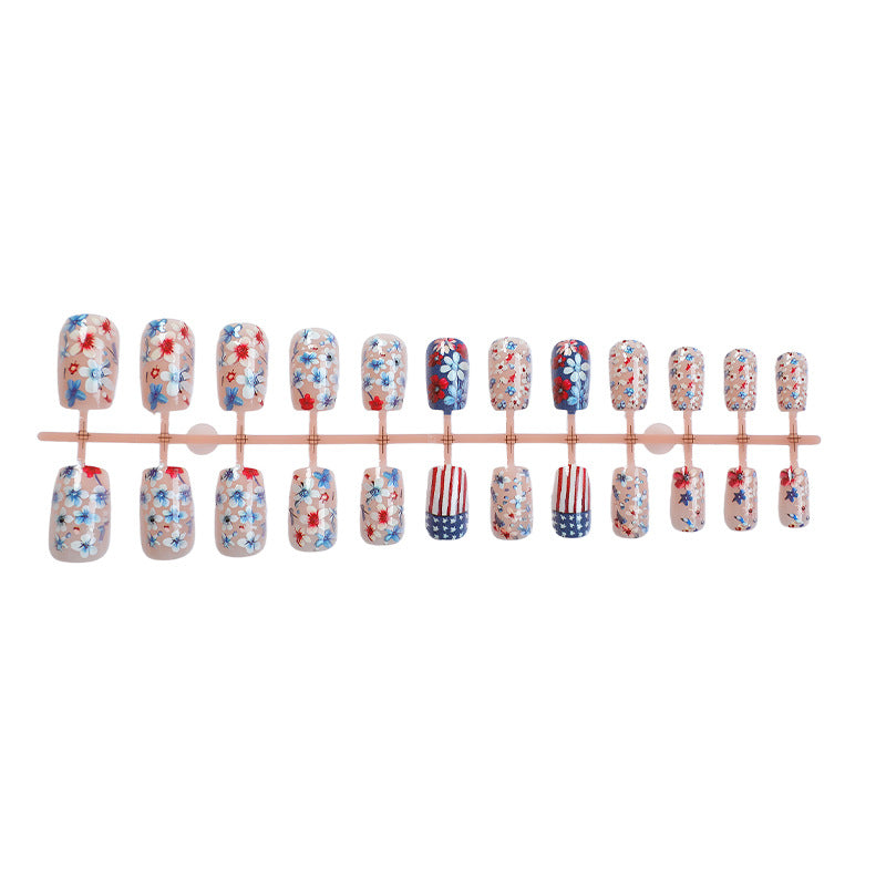 Decorative Floral Press-On Nail Art Set Stornfield 1788496018