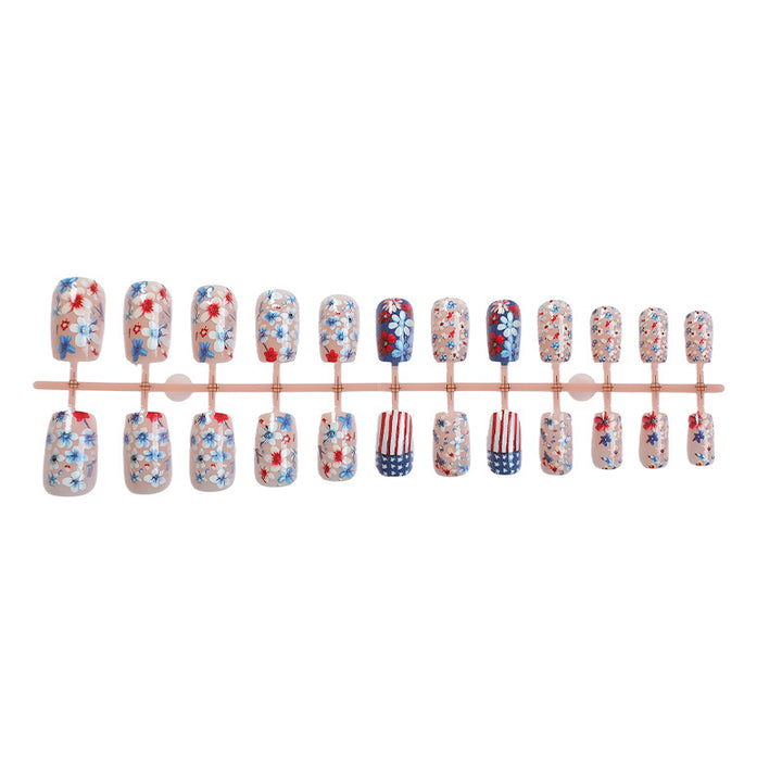 Decorative Floral Press-On Nail Art Set Stornfield 1788496018