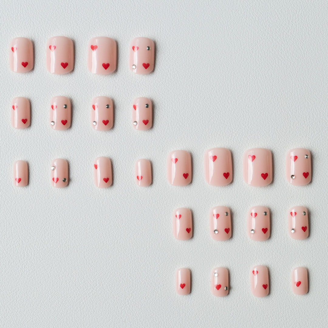 Heart Patterned Nail Art Kit