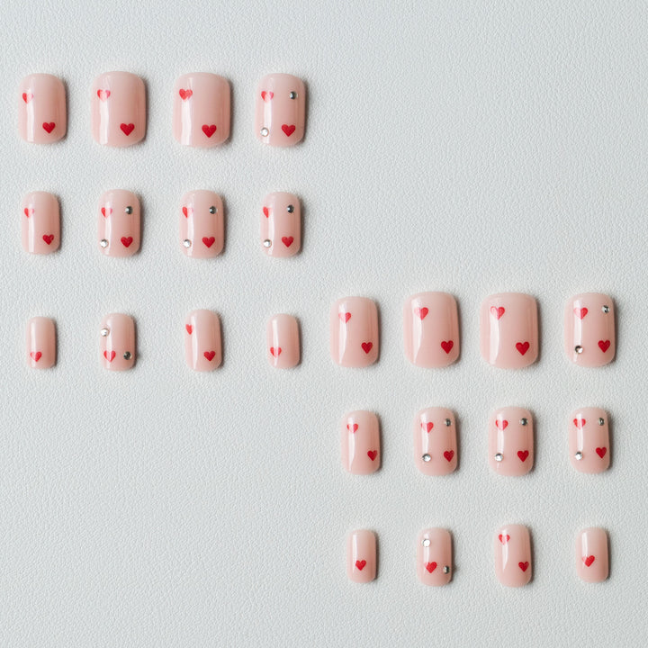 Heart Patterned Nail Art Kit
