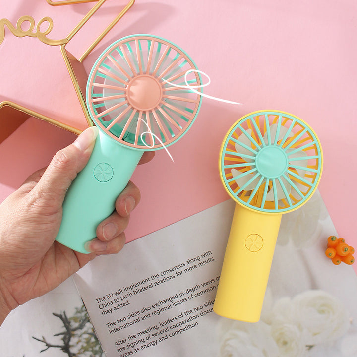 Women's Portable Handheld Fan with Ergonomic Handle and Powerful Battery Life Stornfield