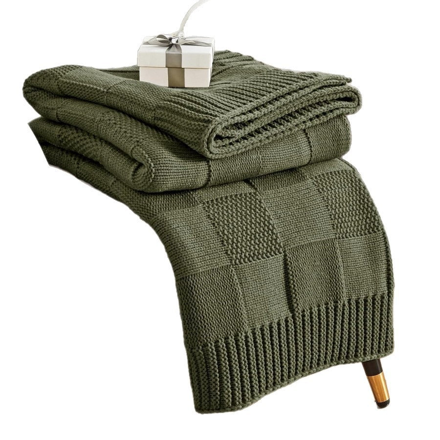 Textured Knit Throw Blanket Stornfield