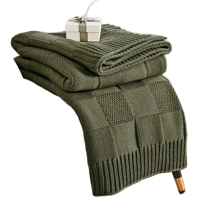 Textured Knit Throw Blanket Stornfield