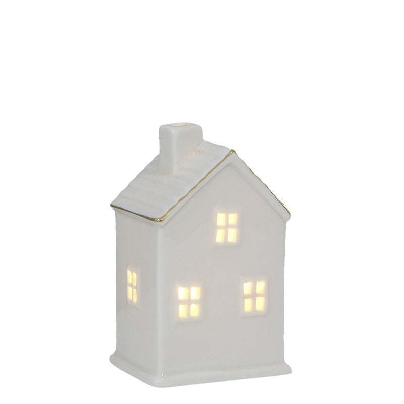 Decorative Ceramic House Lantern Stornfeild