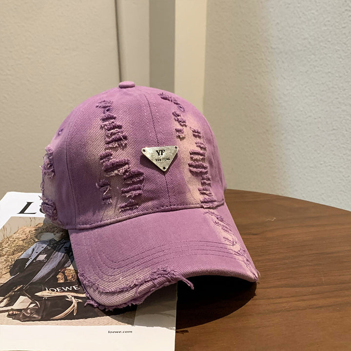 Women's Distressed Denim Baseball Cap Stornfield 1784084082