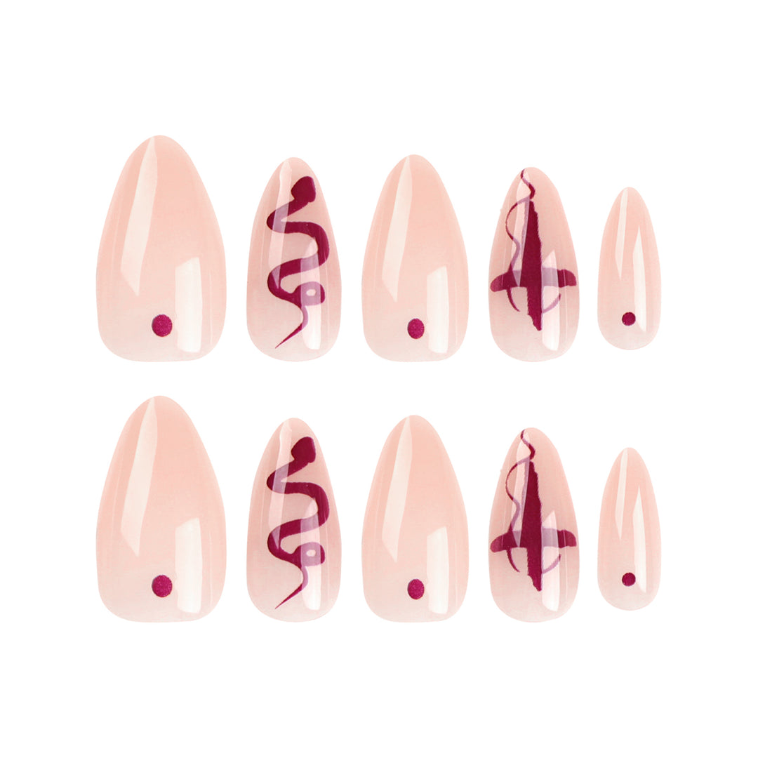Artful nail extensions with unique design Stornfield