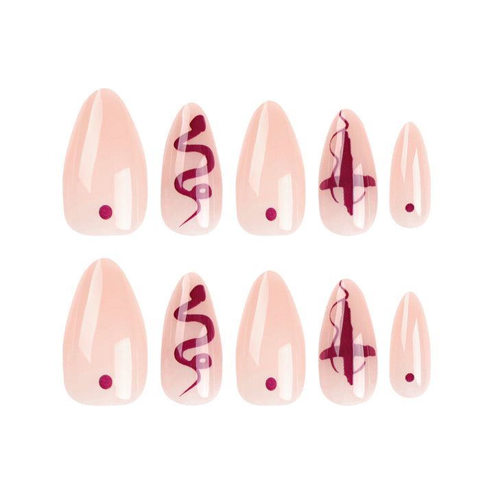 Artful nail extensions with unique design Stornfield