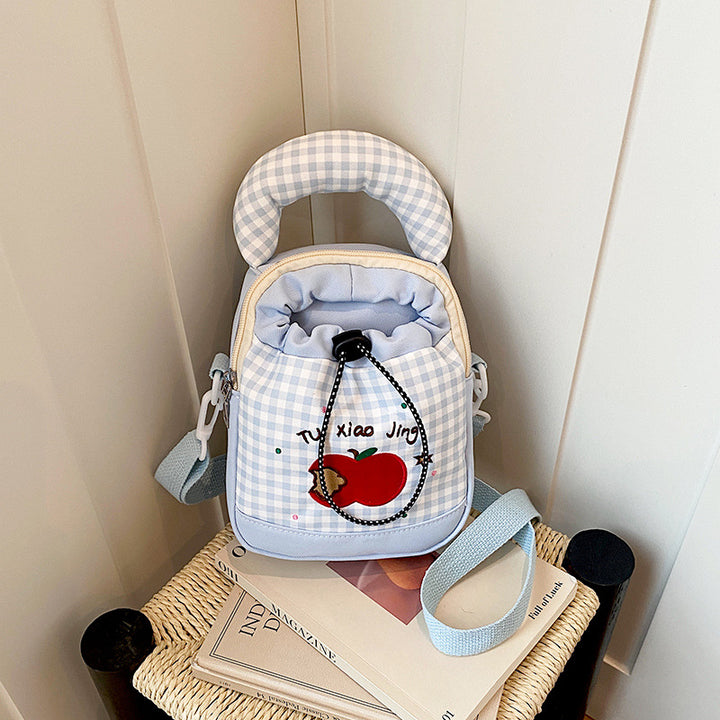 Playful Gingham Print Mini Backpack Stornfield