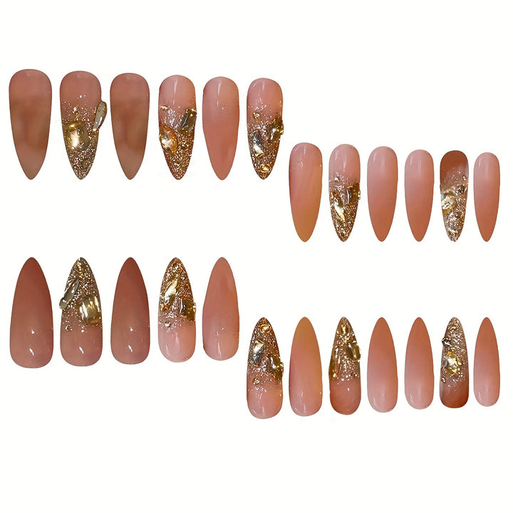 Glamorous Glittery Stiletto Nail Art Stornfield