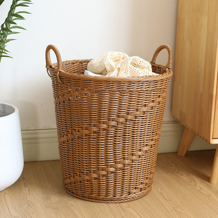 Spacious Woven Laundry Basket with Ergonomic Handles Stornfield