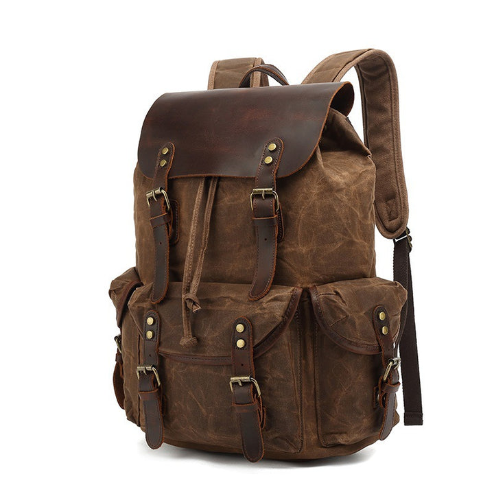 Rustic hiking backpack with multiple outer pockets Stornfield