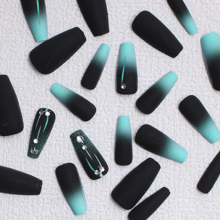 Matte Ombre Press-On Nail Design Stornfield