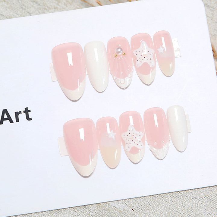 Artful Nail Tips in Maritime Design Stornfield