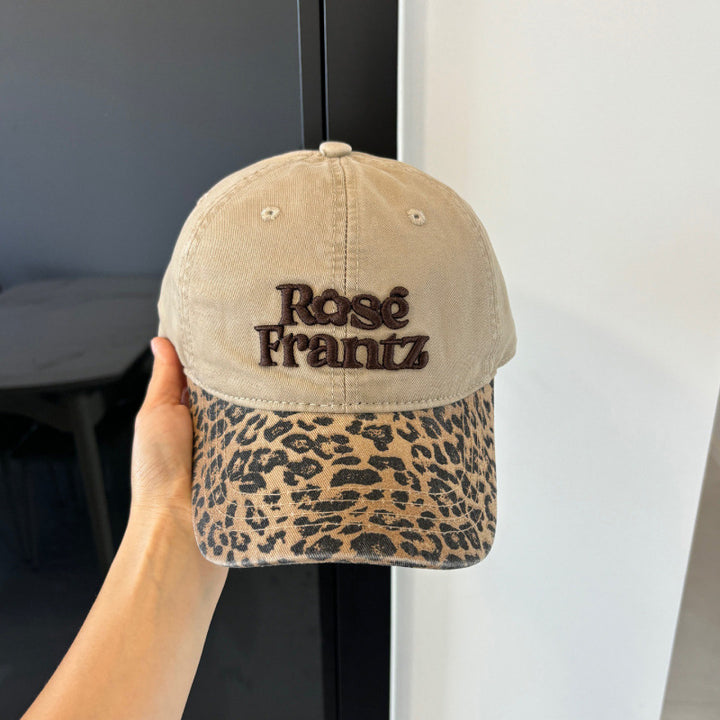 Women's Distressed Leopard Print Baseball Cap Stornfield