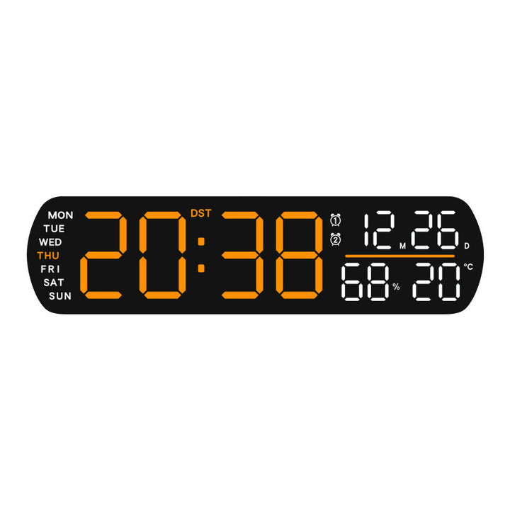 Digital wall clock with temperature and hygrometer display Stornfield