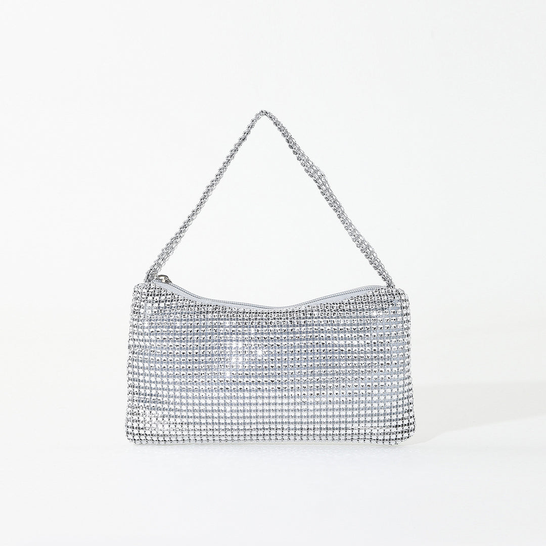 Elegant Rhinestone-Embellished Handbag