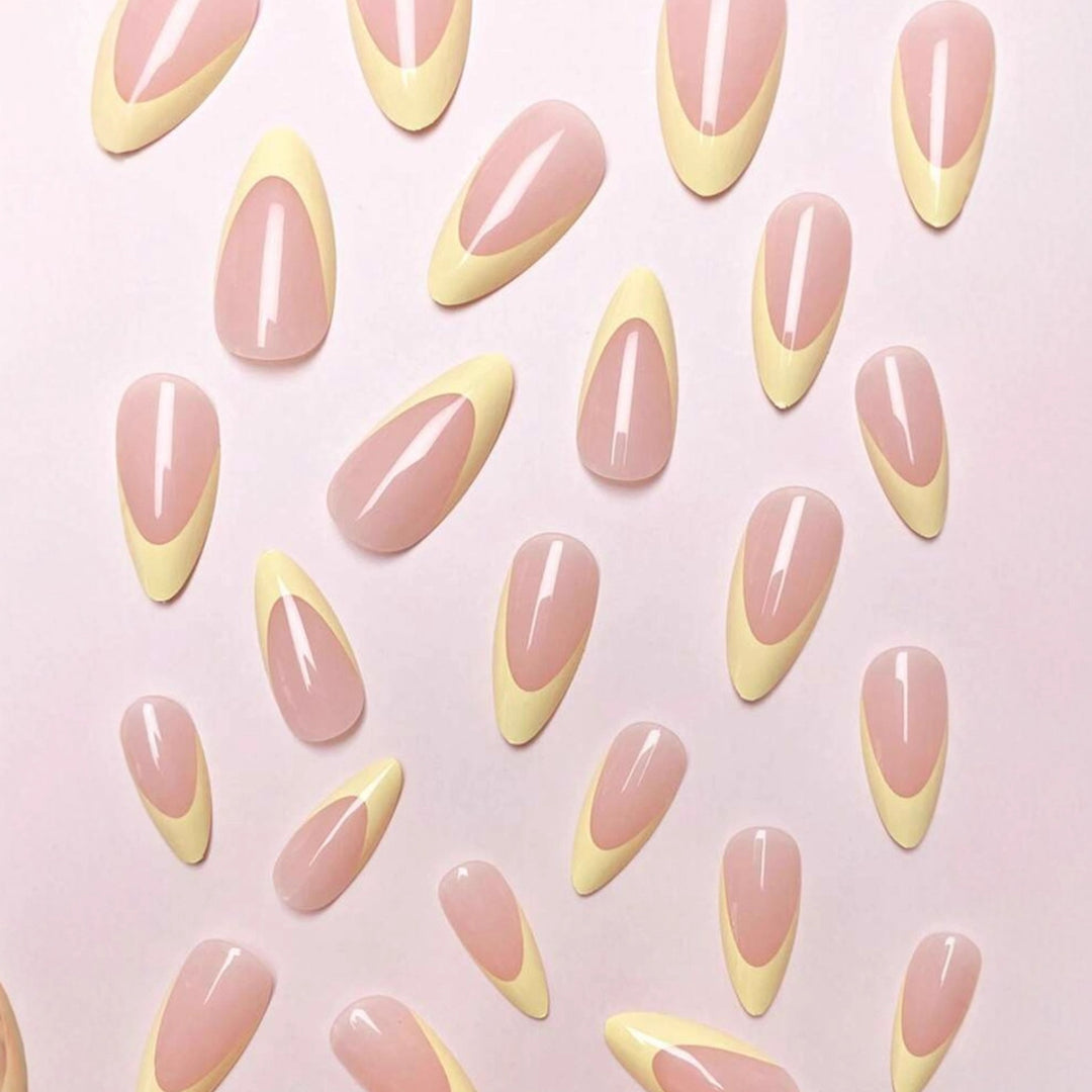 Acrylic nail set with elegant neon tips Stornfield