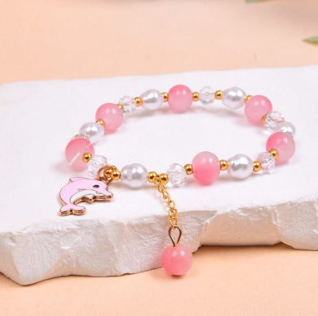 Dolphin Charm Beaded Bracelet Stornfield