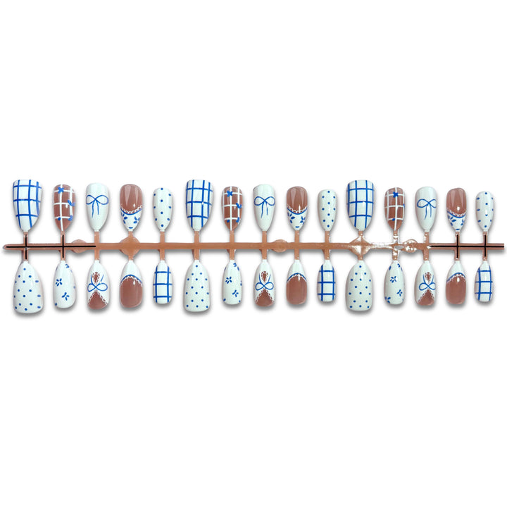Patterned Press-On Nail Set