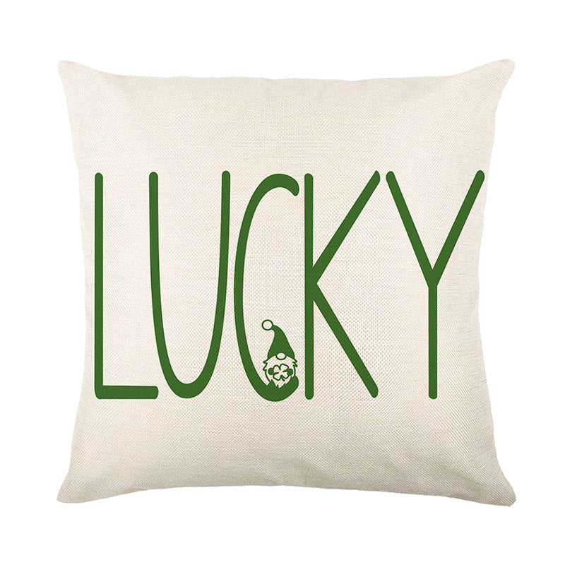 Square Decorative Plaid Linen Cushion Cover