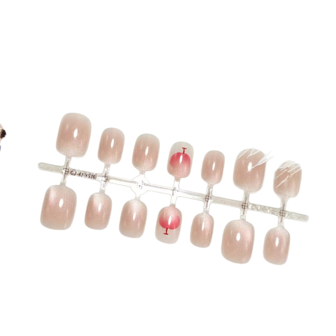Elegant artificial nails with glitter and cocktail design Stornfield