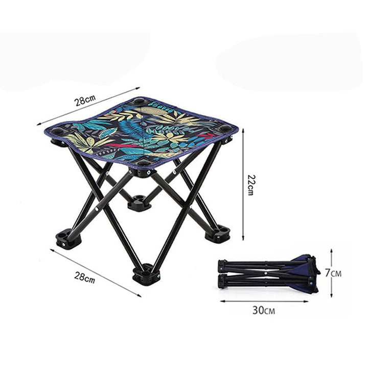 Foldable Camping Stool With Colorful Design Stornfield