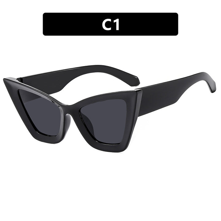 Women's Cat-Eye Sunglasses with Unique Wave Frame Stornfield