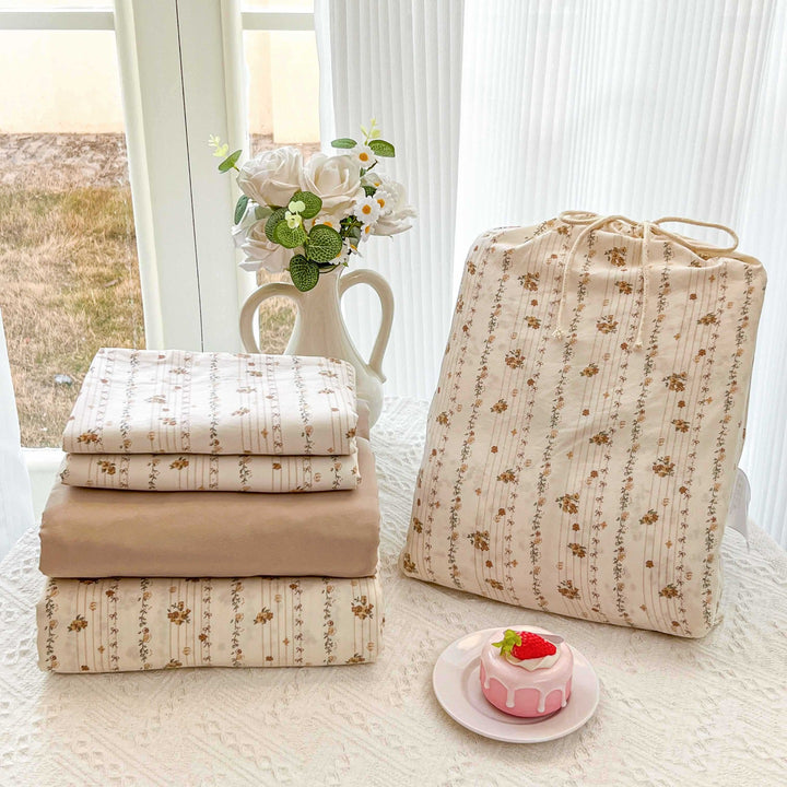 Soft Cotton Floral Pattern Bedding Set