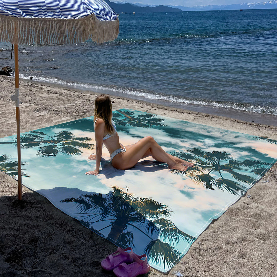 Mandala Design Beach Mat Stornfield