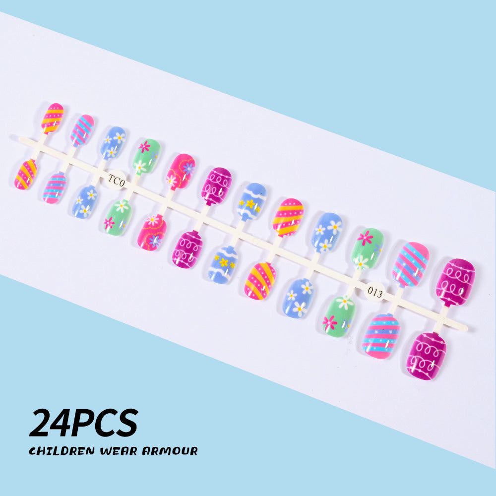 Children's Fun-Themed Press-On Nail Set Stornfield