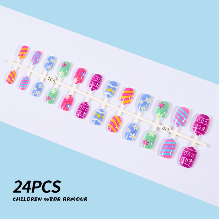 Children's Fun-Themed Press-On Nail Set Stornfield