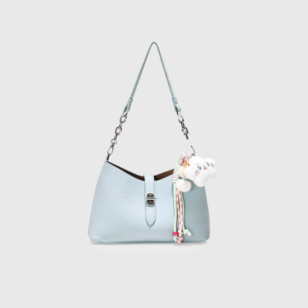 Stylish Textured Hobo Handbag
