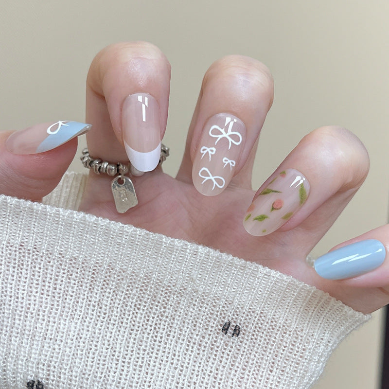 Artistic Floral Press-On Nail Set Stornfield 1789388641