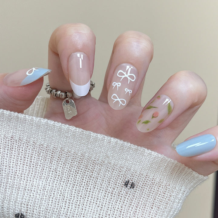 Artistic Floral Press-On Nail Set Stornfield 1789388641